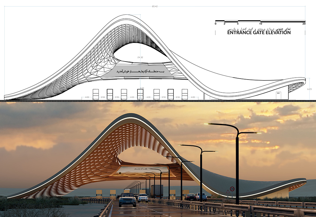 دروازه های ورودی منطقه آزاد چابهار